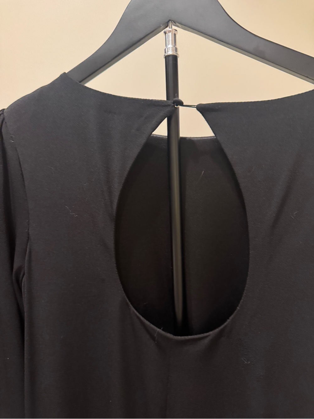 Laundry by Shelli Segal Beaded Cuff Shift Dress – Black Cocktail Dress - Picture 4 of 5